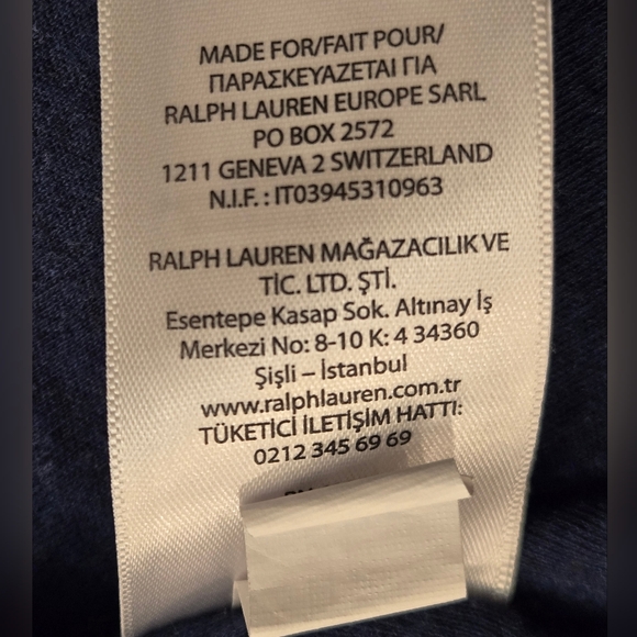 POLO By Ralph Lauren Mens Blue XL 100% Cotton Polo Shirt - Picture 8 of 12